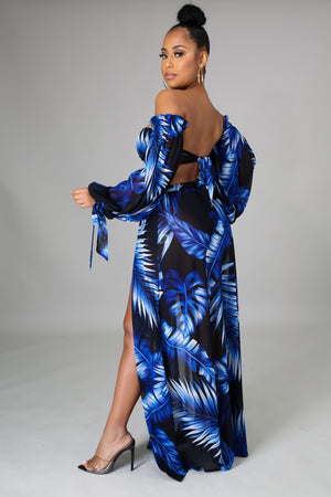 Tropical Palms Skirt (Cover up-Falda para traje de baño)
