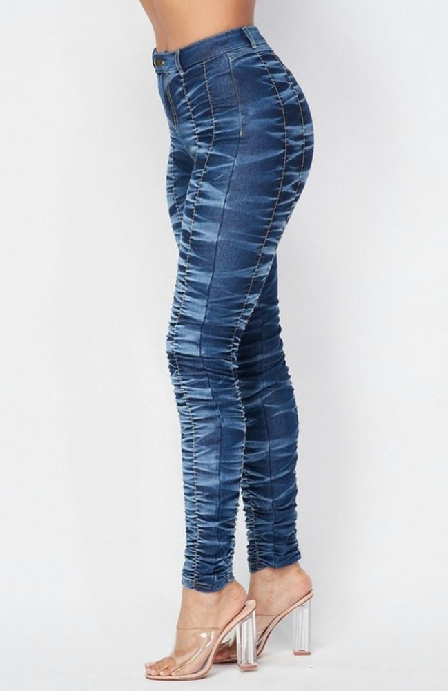 
                
                    Load image into Gallery viewer, Ruched Skinny Jeans
                
            